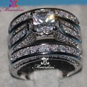Princess Cut Jewelery 3 In 1 rings